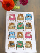 Dogs In Chairs Kitchen Towel