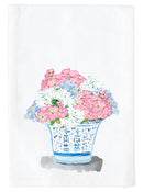 Floral arrangement in Blue Pot Kitchen Towel