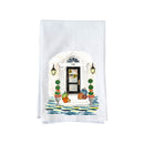 Fall House Facade Personalize Option Kitchen Towel
