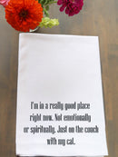 Really Good Place Cat Kitchen Towel