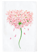 Bright Pink Hydrangea Kitchen Towel
