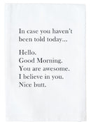 Hello Good Morning Kitchen Towel