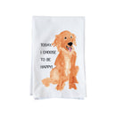 To Be Happy Dog Kitchen Towel