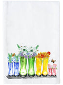 Multi Flower Boots Kitchen Towel