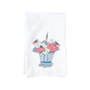 Patriotic Floral Arrangement Kitchen Towel