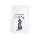 To Be Loved By A Dog Kitchen Towel