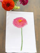 Pink Zinnia Kitchen Towel