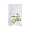 Resting Doodle Face Kitchen Towel