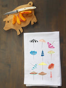 Umbrella Collage Kitchen Towel