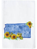 Floral Watercolor State Kitchen Towel