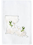 Floral Watercolor State Kitchen Towel