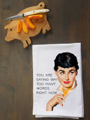 Way too many words Kitchen Towel