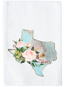 Floral Watercolor State Kitchen Towel