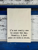 Seize The Day Natural Kitchen Towel