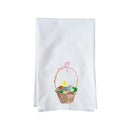 Easter Basket Watercolor Kitchen Towel