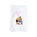 Painted Heart Kitchen Towel