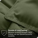 Twin/Twin XL size Super Soft Down Alternative Comforter Set in Olive Green