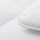Twin Size Cozy All Seasons Plush White Polyester Down Alternative Comforter