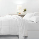 Twin XL Size Microfiber 6-Piece Reversible Bed In A Bag Comforter Set in White