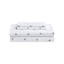 Twin XL Coastal Beach Starfish White Navy Red 100-Percent Cotton Sheet Set