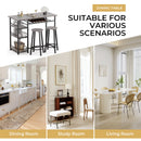 COMHOMA Dining Table with 2 Bar Stools (Set) HC09