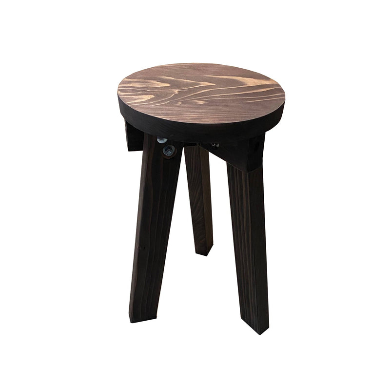 Solid Redwood Stool