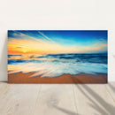 Ocean Beach Sunset Canvas Wall Art