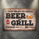 Beer And Grill Things Sign