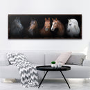 A Family Of Horses Canvas Wall Art