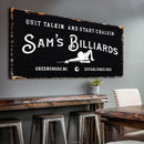 Billiards Room Sign