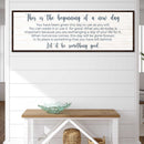 Beginning Of A New Day Sign II