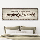 What A Wonderful World Sign III