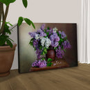 Flowers Lilac Vase Canvas Wall Art