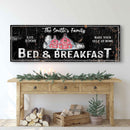 Christmas Bed & Breakfast Sign