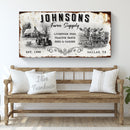 Family Farm Supply Sign