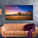Sunset Near Pier 60 Canvas Wall Art