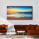 Ocean Beach Sunset Canvas Wall Art