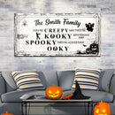 Family Halloween Sign