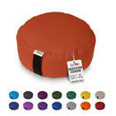 Zafu Meditation Cushion yoga pillow - Cotton & Organic Buckwheat Hull filling, Made in USA