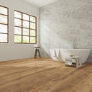 WPC Vinyl Rigid Core 9" Width 60" RL 8.5mm Thick, 1.5mm IXPE Tapered Anzac Romulus Floors - Mazzia Collection bathroom view 2