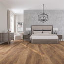 WPC Vinyl Rigid Core 9" Width 60" RL 8.5mm Thick, 1.5mm IXPE Tapered Anzac Romulus Floors - Mazzia Collection bedroom view