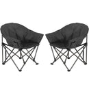 Ainfox 2PCS Oversized Camping Chair Folding Chair Camp Chair for Outdoor, Adults, Men and Women