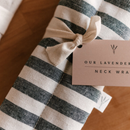 Lavender Neck Wrap Heating Pad | Fabric Varies | 28" x 4" | Our Lavender Co