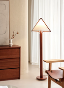 Tavora Triangle Shade Wood Floor Lamp