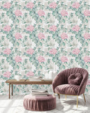 Voguish Little Pink Flowers Wallpaper Fashionable