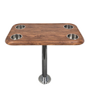 RV Side Tables | RV End Tables - Table Set - 6" Flush Mount Floor Plate / Anti Wobble, Cocktail Design (6 colors)