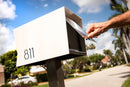 The Original UptownBox in JET BLACK - Modern Mailbox