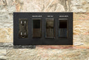 CleanPlate Wall Plate in Jet Black for Rocker Switches