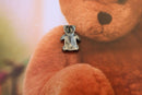 Teddy Bear With Bow Lapel Pin