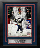 Tedy Bruschi Snow Celebration New England Patriots 8" x 10" Framed Football Photo